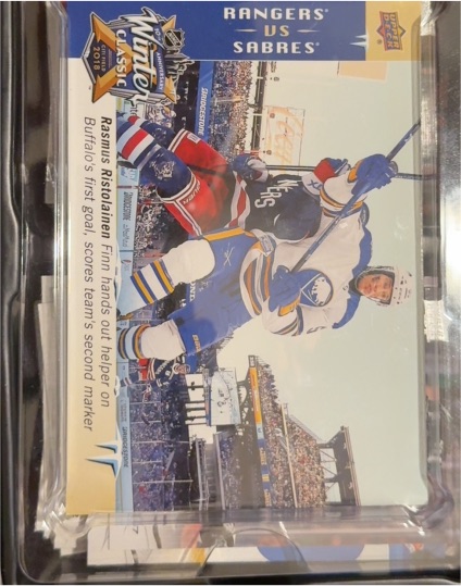 2018-19 Upper Deck Winter Classic OS #WC-8 Rasmus Ristolainen — front