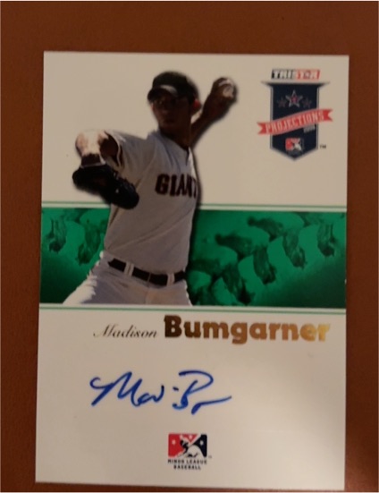 2008 TriStar PROjections Green #17 Madison Bumgarner — front