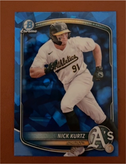 2025 Bowman Chrome Prospects #BCP-114 Nick Kurtz — front