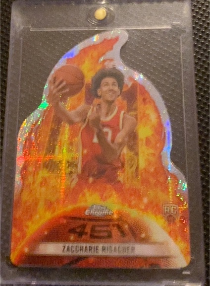 2024-25 Topps Chrome #451 Zaccharie Risacher — front