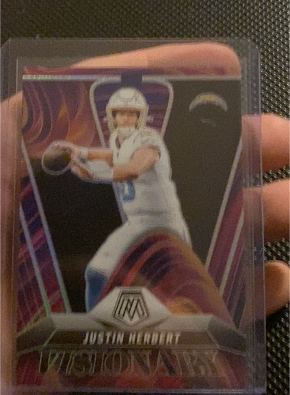 2025 Panini Mosaic #14 Justin Herbert Visionary — front