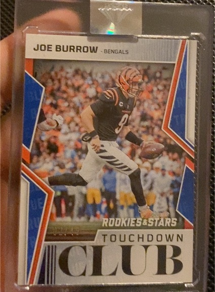 2022 Panini Rookies & Stars #TD-5 Joe Burrow Touchdown Club — front