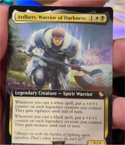Magic: The Gathering Final Fantasy #164 Ardbert, Warrior of Darkness — front