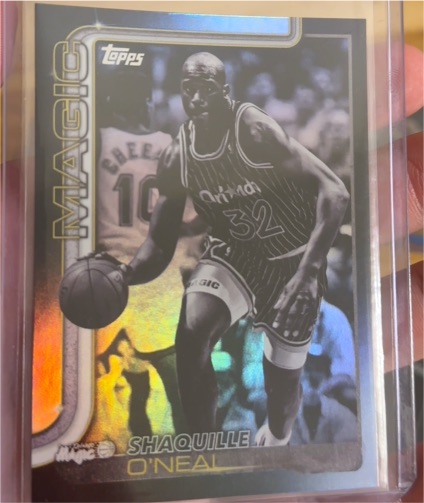 2025-26 Topps #260 Shaquille O'Neal Blackout — front