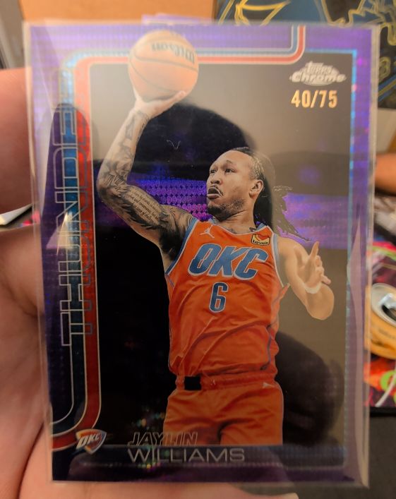 2025-26 Topps Chrome #105 Jaylin Williams — front