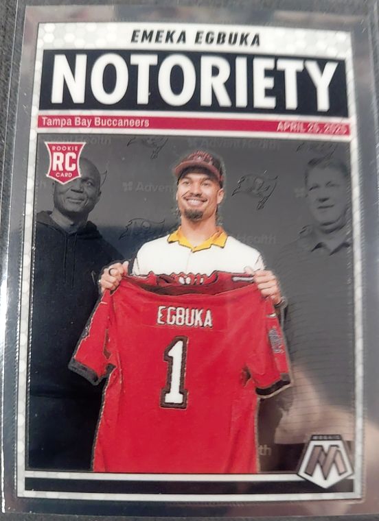 2025 Panini Mosaic #16 Emeka Egbuka Notoriety — front