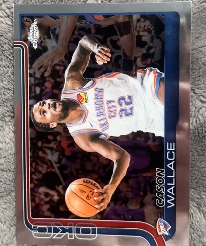 2025-26 Topps Chrome #191 Cason Wallace — front