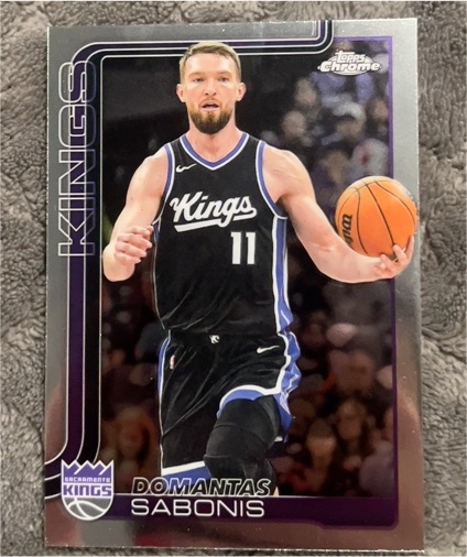 2025-26 Topps Chrome #229 Domantas Sabonis — front