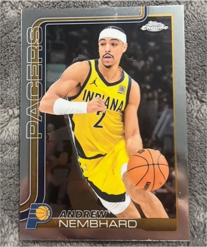 2025-26 Topps Chrome #97 Andrew Nembhard — front