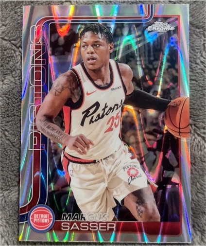 2025-26 Topps Chrome #35 Marcus Sasser — front
