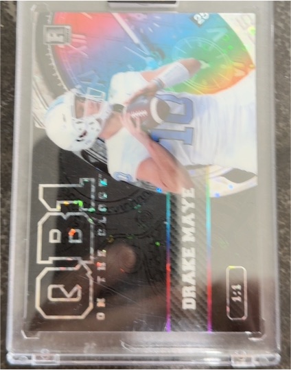 2023 Wild Card QB1 On The Clock Drake Maye Rookie RC — front