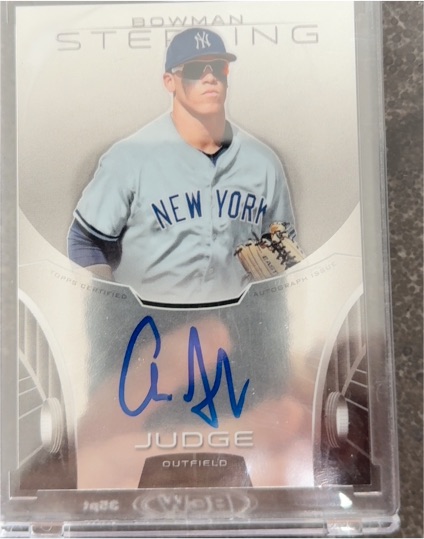 2013 Bowman Sterling Prospect Autographs #AJ Aaron Judge — front