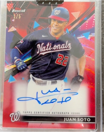 2021 Topps Finest #FA-JS Juan Soto — front