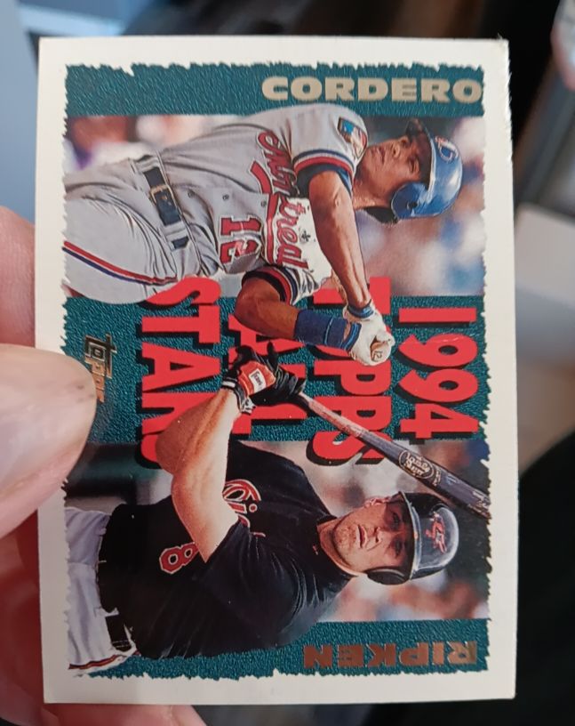 1995 Topps #387 Cal Ripken Wil Cordero — front