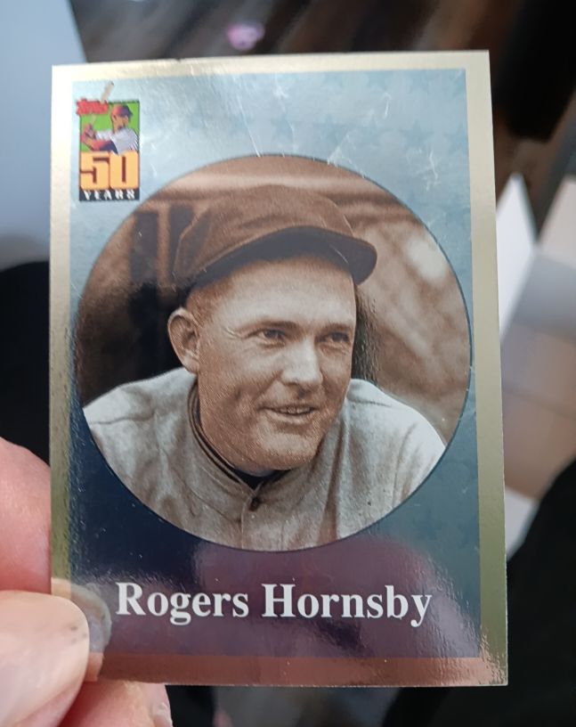 2001 Topps Before There Was Topps #BT6 Rogers Hornsby — front