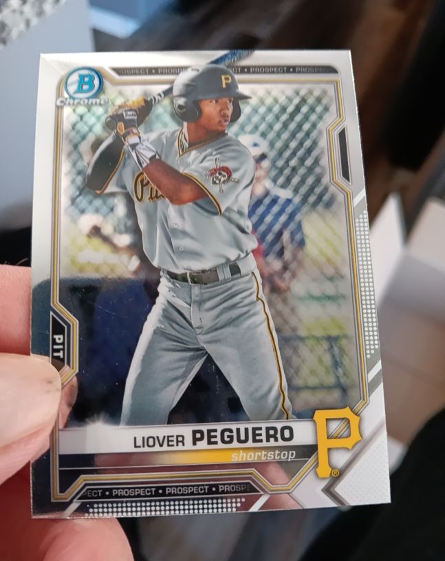 2021 Bowman Chrome #BCP-52 Liover Peguero — front