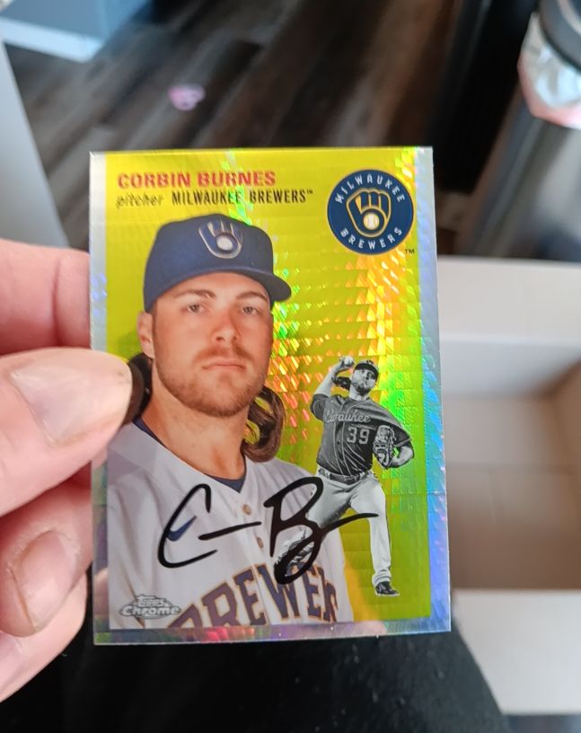 2023 Topps Chrome Platinum Anniversary #230 Corbin Burnes — front