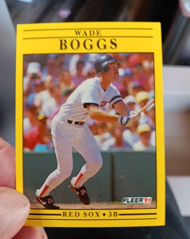 1991 Fleer #86 Wade Boggs — front