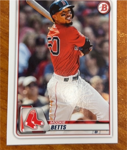2020 Bowman #45 Mookie Betts — front