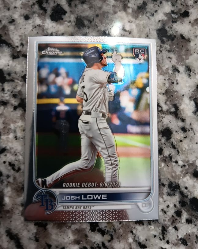 2022 Topps Chrome Update #USC155 Josh Lowe Rookie Debut — front