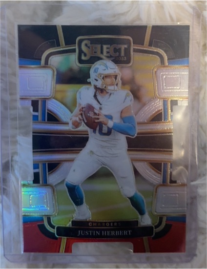 2023 Panini Select Concourse Die-Cut #52 Justin Herbert — front