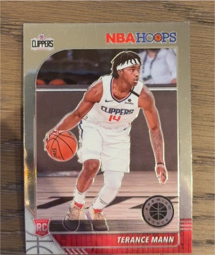 2019-20 Panini NBA Hoops Premium Stock #245 Terance Mann — front