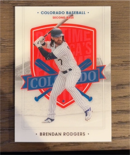 2021 Panini Chronicles America's Pastime #33 Brendan Rodgers — front