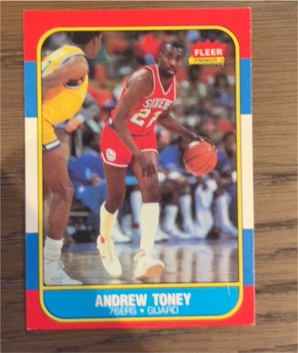 1986 Fleer #114 Andrew Toney — front