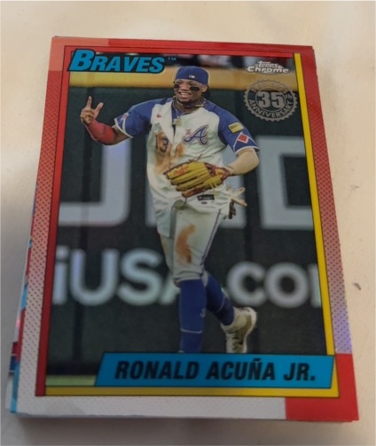 2025 Topps Chrome #90CB-2 Ronald Acuña Jr. — front