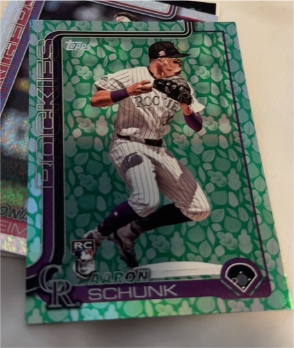 2025 Topps Series 1 #196 Aaron Schunk — front
