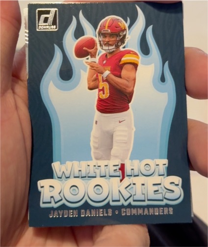 2024 Panini Donruss White Hot Rookies #WH8 Jayden Daniels — front