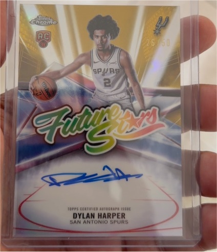 2025-26 Topps Chrome Future Stars #FS-DH Dylan Harper — front