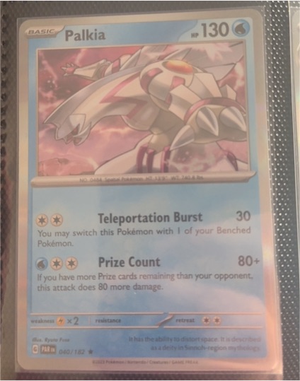 2023 Pokémon SV04: Paradox Rift #040 Palkia — front