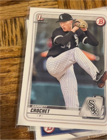2020 Bowman Draft #BD-95 Garrett Crochet — front