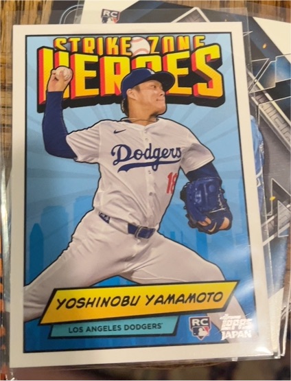 2024 Topps Japan Edition Strike Zone Heroes #SZH-6 Yoshinobu Yamamoto — front