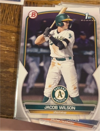 2023 Bowman Draft #BD-121 Jacob Wilson — front