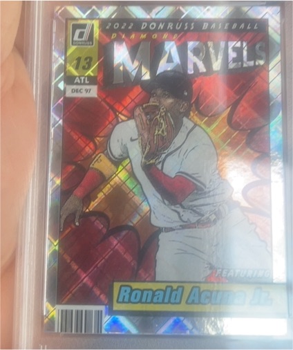 2022 Donruss Marvels #M-4 Ronald Acuña Jr. — front