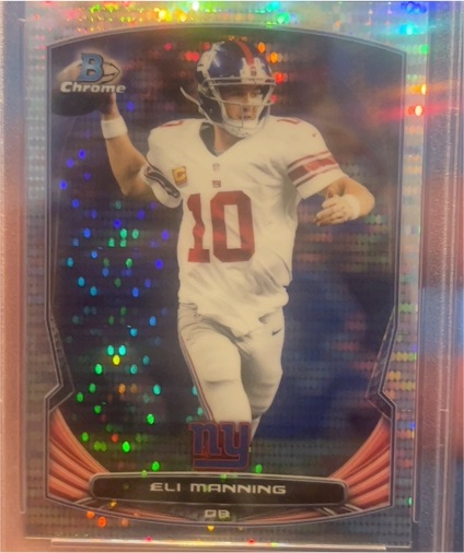 2014 Bowman Chrome #95 Eli Manning — front