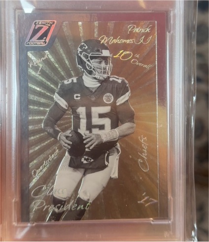 2022 Panini Zenith Class President #CP-2017 Patrick Mahomes II — front