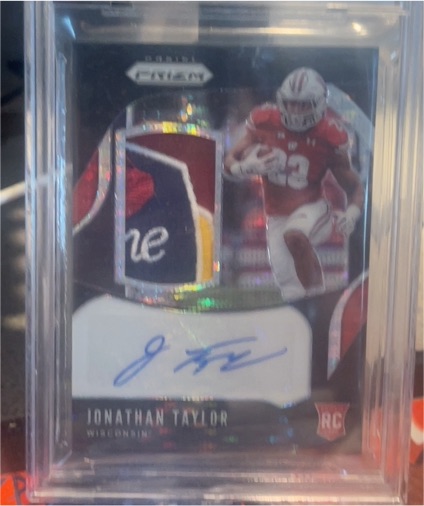 2024 Panini Prizm Rookie Patch Autograph #Jonathan Taylor — front