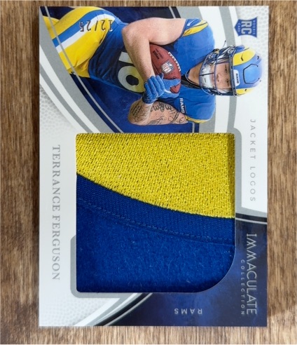2024 Panini Immaculate Collection JACKET LOGOS Terrance Ferguson — front