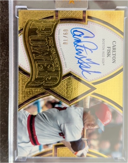 2023 Topps Five Star Pre-Eminent Power Auto Carlton Fisk #/10 — front