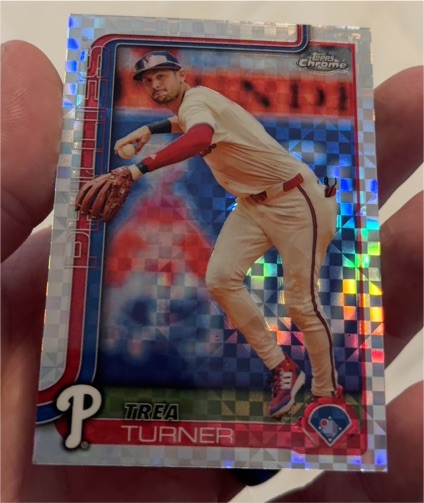 2025 Topps Chrome #450 Trea Turner — front