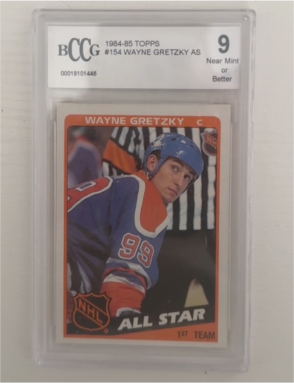 1984-85 Topps #154 Wayne Gretzky All Star — front