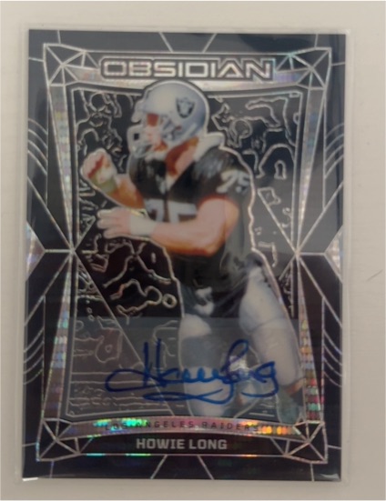 2024 Panini Obsidian International Signatures #103 Howie Long Auto Pulsar — front