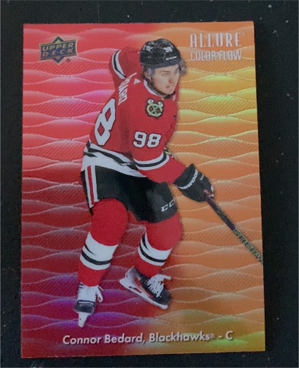 2023-24 Upper Deck Allure Color Flow Red-Orange #CF-16 Connor Bedard — front