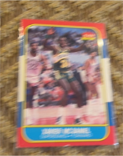 1986 Fleer #72 Xavier McDaniel — front