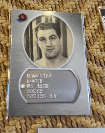 2021 Historic Autographs 1945 The End of the War Dog Tag #DTCB Giancarlo Boxy — front