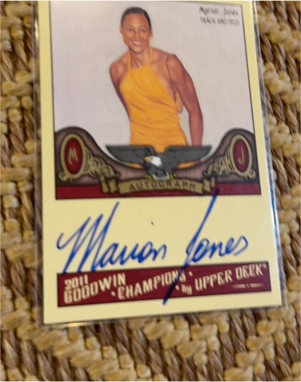 2011 Upper Deck Goodwin Champions #A-JO Marion Jones — front