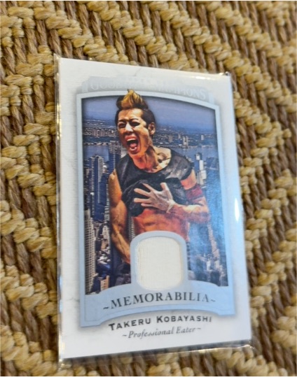 2017 Upper Deck Goodwin Champions #M-TK Takeru Kobayashi Memorabilia Professional Eater — front